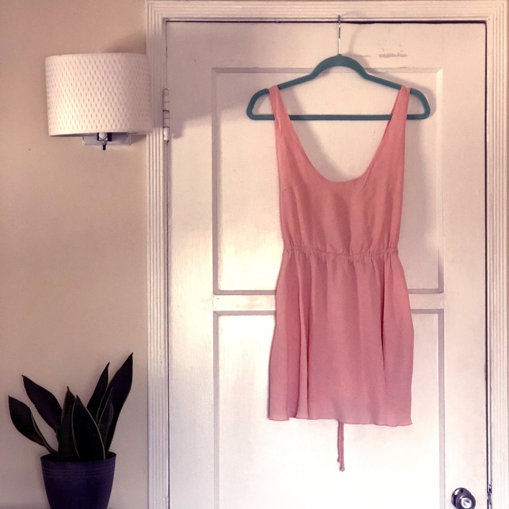Nasty gal pink rayon dress